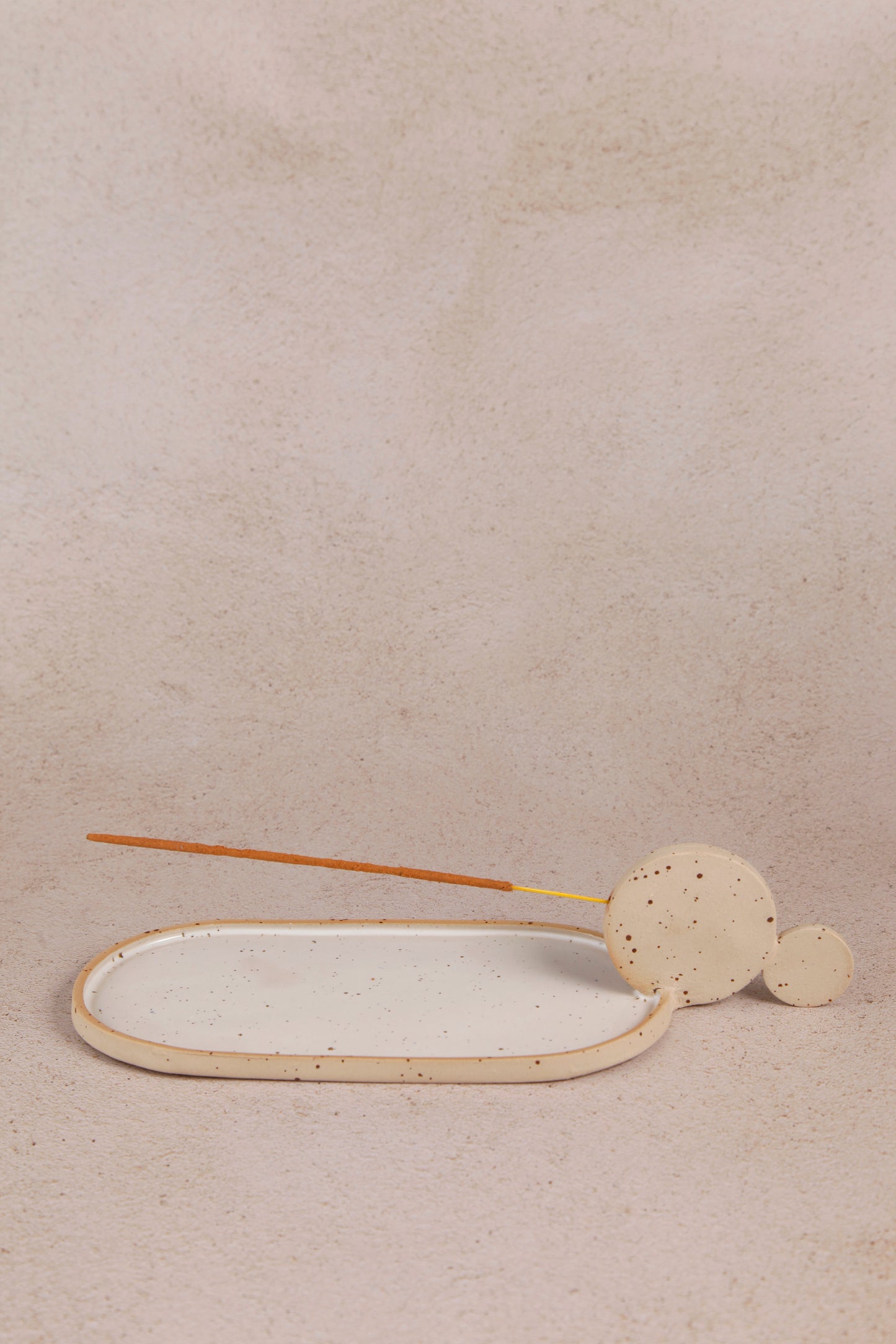 Incense Burner Bubble in sandy speckle colour